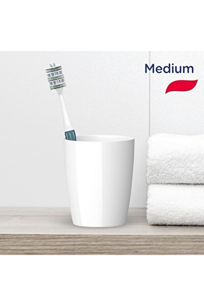 Signal Toothbrush Gum Care Soft 1 Pc Assorted Colors, Precision Cleaning With Medium Bristles