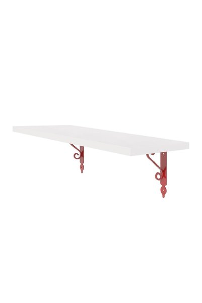 DECORMET Retro Raf Seti 20*60 P.beyaz Kırmızı
