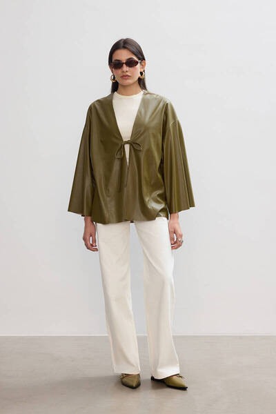 BE BLUE ΧΑΚΙ ΔΕΡΜΑΤΙΝΟ ΚΙΜΟΝΟ