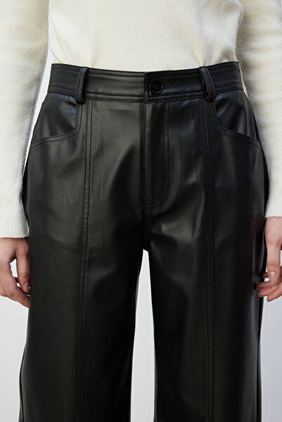 BE BLUE ΔΕΡΜΑΤΙΝΟ ΠΑΝΤΕΛΟΝΙ ΜΕ ΦΑΡΚΟ ΜΕ ΜΑΥΡΟ ΡΑΦΗ