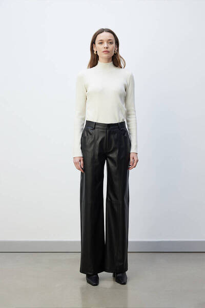 BE BLUE ΔΕΡΜΑΤΙΝΟ ΠΑΝΤΕΛΟΝΙ ΜΕ ΦΑΡΚΟ ΜΕ ΜΑΥΡΟ ΡΑΦΗ