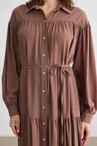 BE BLUE ΦΟΡΕΜΑ KRINKIL ΜΕ ΚΟΜΜΑΤΙΑ ΑΝΘΟΥΛΑ