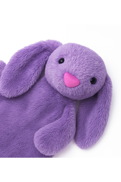 Genel Markalar Pabtex Lila Tavşan Figürlü Peluş Su Torbası Kılıfı Sevimli Ve Yumuşak Kılıf
