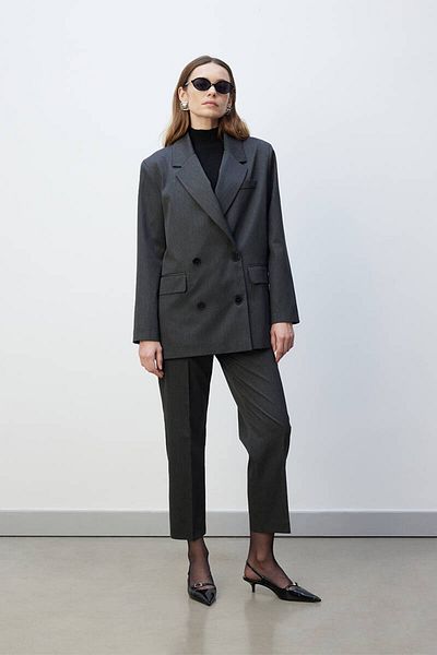 BE BLUE BLAZER CRUVAZAT DE ANTRACIT