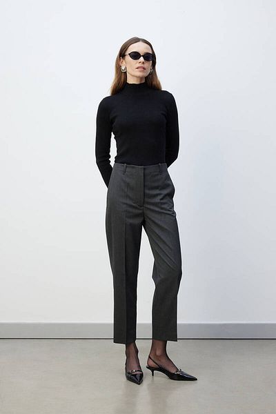 BE BLUE PANTALONI ANTRACIT TĂIAT CLASIC