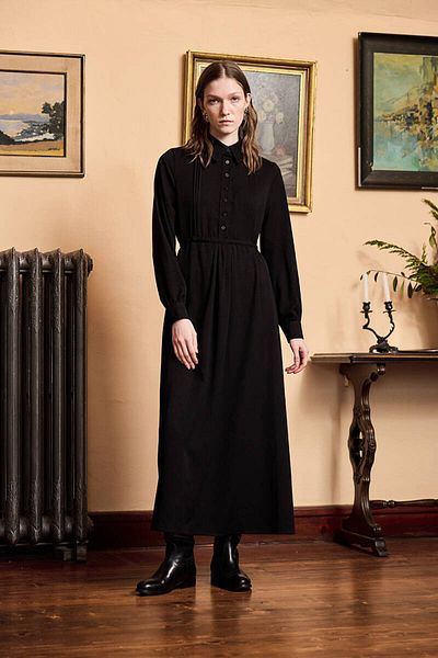 BE BLUE Black Nerve Dress
