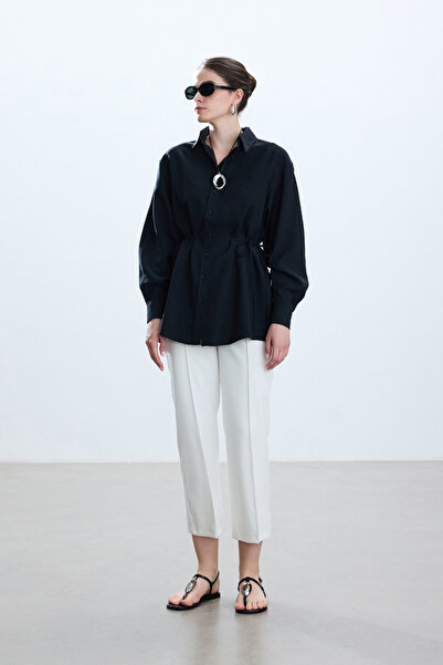 BE BLUE Vintage μαύρο πουκάμισο Modal