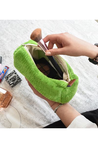 Özgüner Oyuncak Pabtex Plush Makeup Bag for Women - Compact and Cute Cosmetic Bag