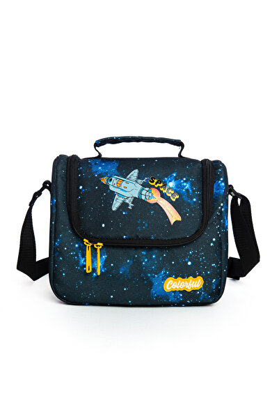 Colorful Maxim Space Lunch Bag - Geantă termică impermeabilă, izolată termic, cu tematică spațială