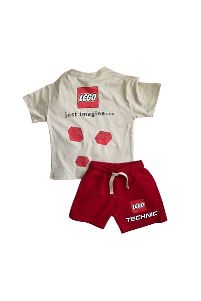 Cool and Shark Printed Cotton Combed Tshirt Shorts Set Holiday Gift