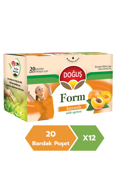 Doğuş Çay Form Kayısılı Bitki Çayı 20’li X 12 Adet