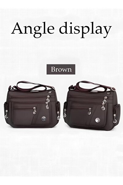 Generic Women's Retro Solid Large Capacity Casual Bag Brown
