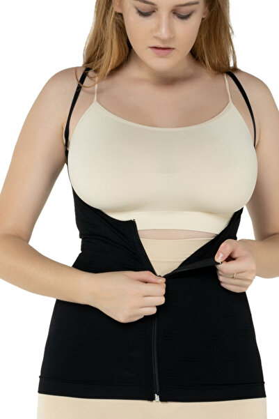 Formeasy Корсет с цип под гърдите и ленти за връзване 4200