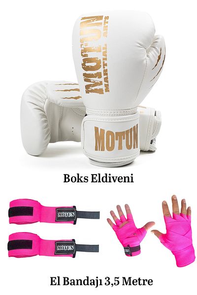 MOTUN Boxing Gloves, Kick Boxing Gloves, Muay Thai Gloves Bandage Set of 2
