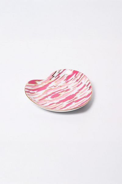 Güral Porselen Heart 12 cm Tea Plate Hand Decor Pink 430