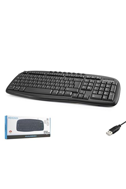 HADRON Hdx2609 Kablolu Multimedia Klavye Q Siyah