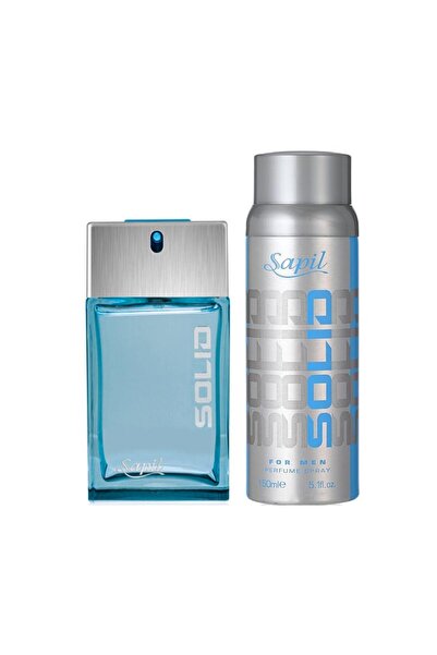 sapil Solid Edt 100ml Deo Spray 150ml For Men – Long-lasting Fragrance Set