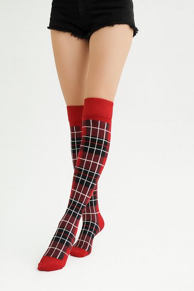 KARDEŞLER ÇORAP Colorful Striped Above Knee Cotton Socks