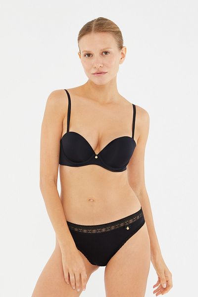 Dagi Μαύρο σουτιέν Plumeria Strapless Semi-padded