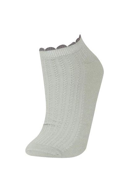 DeFacto 5-teilige Baumwoll-Booties-Socken für Damen E2119AXNS