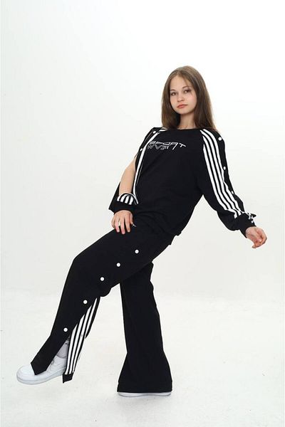 Asortix Unisex Kids 2 Thread Snap Bottom & Top Tracksuit Set 100% Cotton Comfortable Fit-299