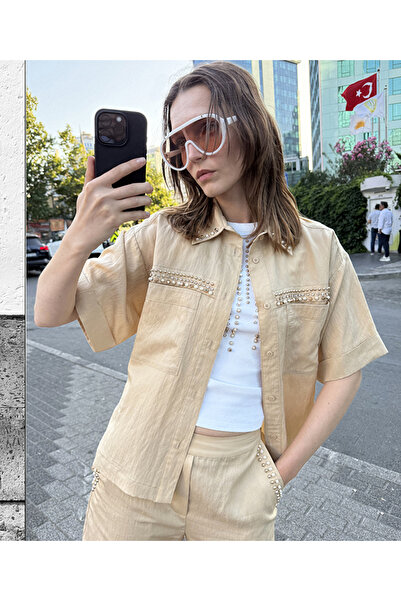 İpekyol Shirt Jacket with Karma Accessories