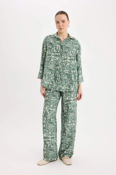 DeFacto Regular Fit Patterned Long Sleeve Shirt C3818Ax25Sp
