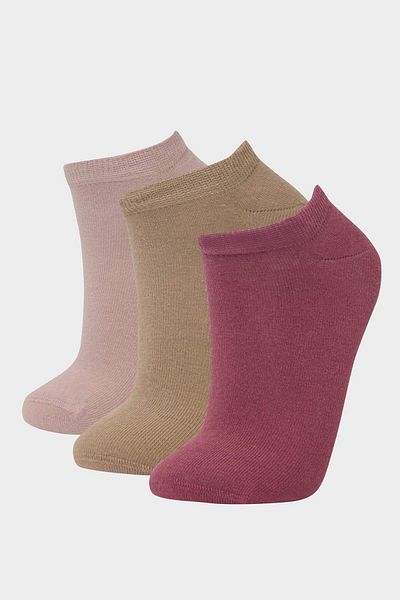 DeFacto Damen 3-teilige Baumwollstiefel Socken E2113AXNS