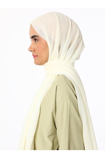 Tuva Şal Janjan Double Layer Shawl - Cream