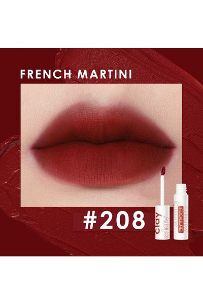 Focallure Velvet Matte Liquid Lipstick Satin-Finish Full Coverage Lip Color - 208 French Martini