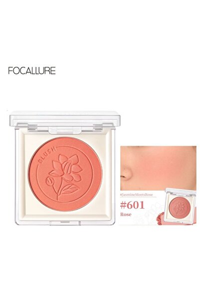 Focallure أحمر خدود مخملي مثالي يدوم طويلاً ومقاوم للماء بلمسة نهائية طبيعية - رقم 601 وردي