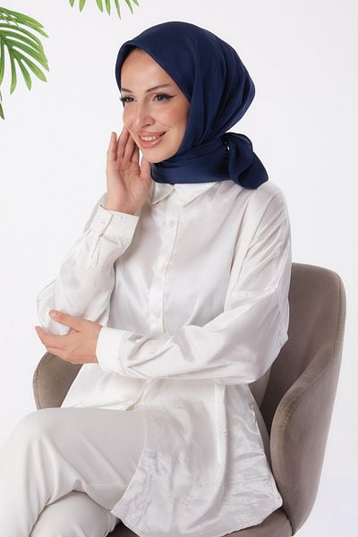 TOFİSA Scarf Navy Blue - 26018