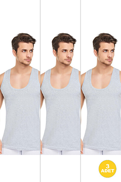 CENNETOĞLU Ανδρικό λευκό 100% βαμβακερό χτενισμένο βαμβακερό αθλητικό οικονομικό πακέτο 3