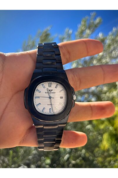 Gold Power Patek PhiLLipe Luxury SteeL Men's Wristwatch - Model