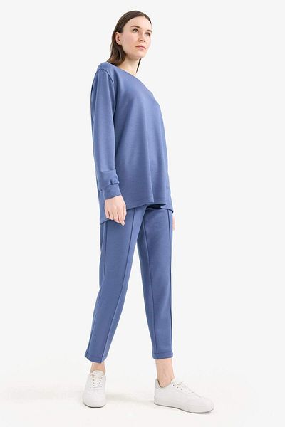DeFacto Regular Fit Stretchy Waisted Basic Straight Pants with Pockets E1954Ax25Sp