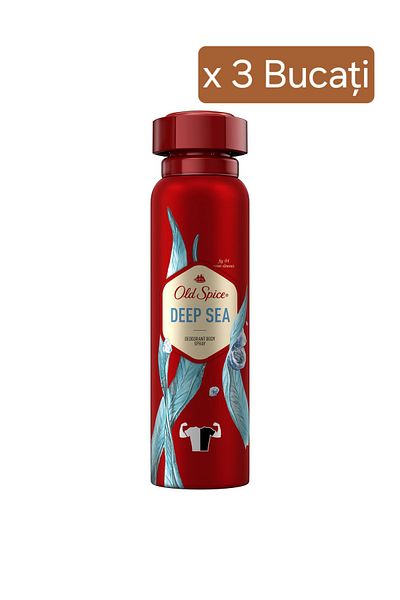 Old Spice Old Spice Deep Sea antiperspirant deodorant spray, Men, 150 ml × 3 PIECES