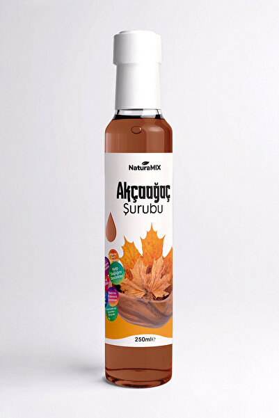 NaturaMİX Akçaağaç Şurubu 250 ml (Doğal Tatlandırıcı ve Sos)
