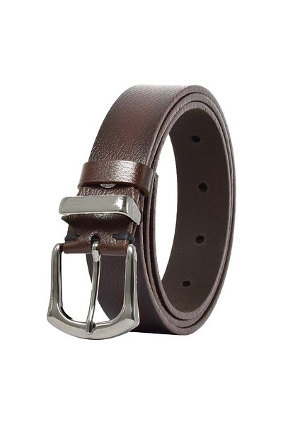 GoDeri 100% Genuine Leather Silver Buckle, Dark Brown Women's Belt with Metal Bridge, 3 Cm=3cm-kd-41-silver