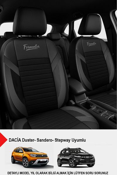 GM-DESIGN Formentor Arm Feather Auto Seat Cover (Daci̇a Sandero-Stepway-Duster Compatible)