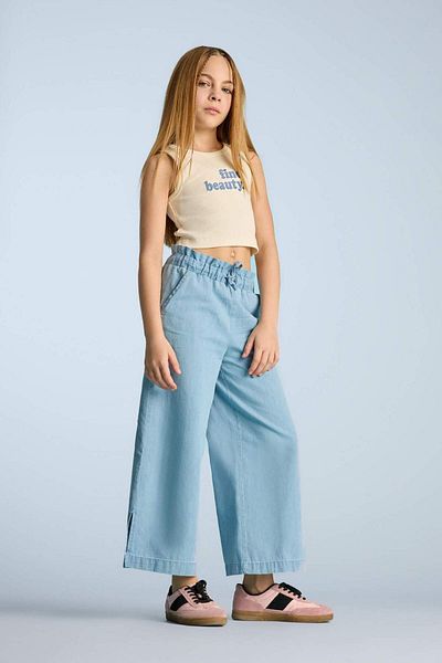 DeFacto Κοριτσίστικο Culotte Φαρδύ Τζιν Παντελόνι D7102A825SM