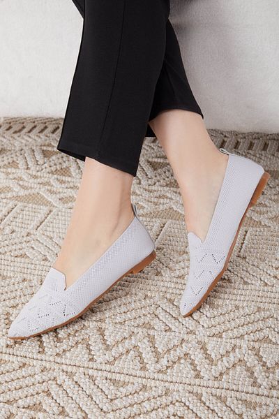 TOFİSA Women's Gray Ballerinas - 25202