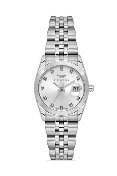FERRO Silver Steel Cord Women's Wristwatch Fl21519A-A