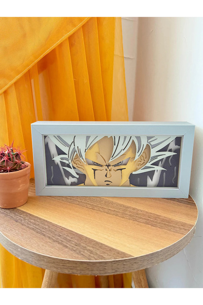 GünArt Goku 3D Anime Lightbox Işıklı Kutu Tablo