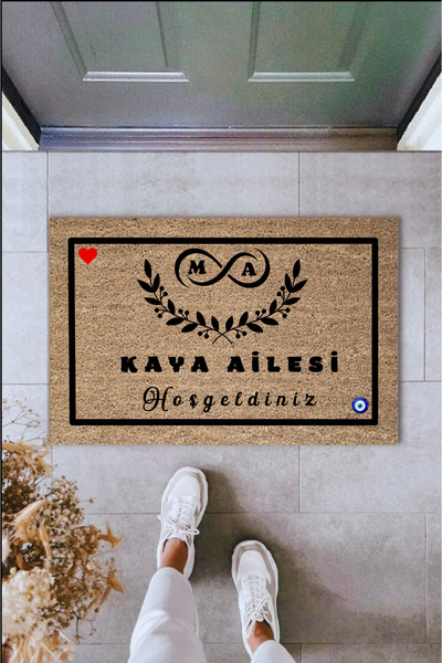 Dormot Home Dekoratif Dijital Baskı Modern - Kişiye Özel Tasarım Kapı Önü Pas...