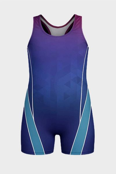 My Kids Wear Girls' Swimmer Shorts and Belted Swimsuit Set 11904