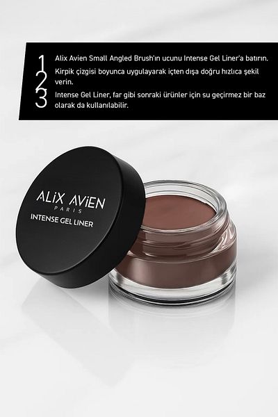 Alix Avien High Pigmented Waterproof Long Lasting Matte Gel Eyeliner -Intense Gel Liner 03 Russet Brown