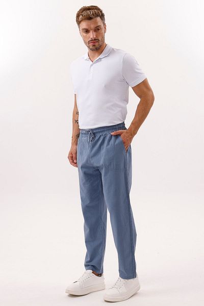 freemen Pantaloni largi de in albastru pentru bărbați - Gamă largă de mărimi -