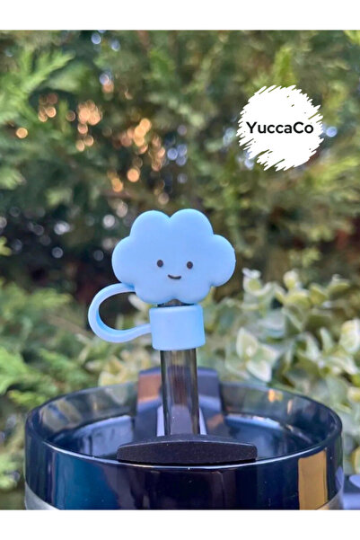 Yenigeldi Stanly Quencher Termos Uyumlu Bulutlu Aksesuar/ Bulut Pipet Koruyucu/ Pipet Kılıfı/ Pipet Tıpası