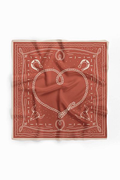 Modabutik Rope Heart Patterned Bandana
