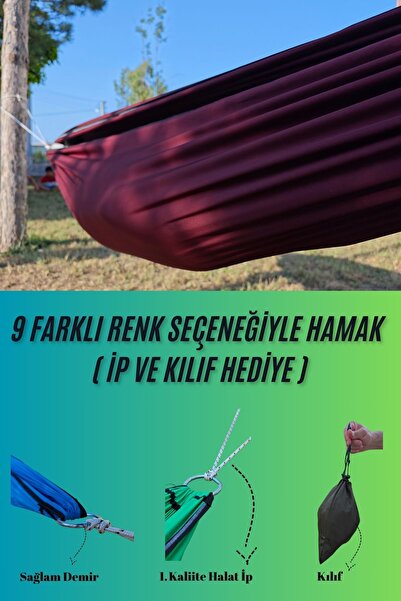Med Online Kamp Piknik Hamağı Outdoor Su İtici Kumaş Katlanabilir Taşınabilir...